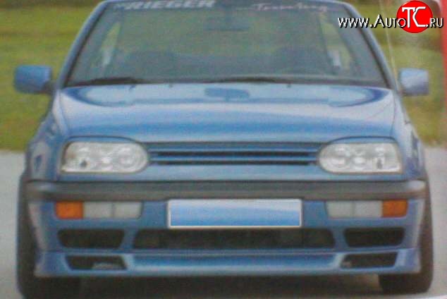 4 699 р. Накладка переднего бампера Fast V1 Volkswagen Golf 3 (1991-1998)  с доставкой в г. Воронеж