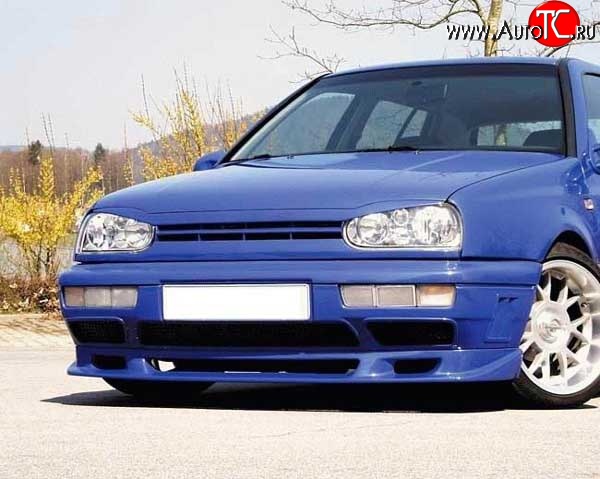 4 399 р. Накладка переднего бампера Fast V2 Volkswagen Golf 3 (1991-1998)  с доставкой в г. Воронеж