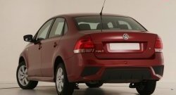 7 249 р. Задний бампер Sport Volkswagen Polo 5 седан дорестайлинг (2009-2015) (Неокрашенный)  с доставкой в г. Воронеж. Увеличить фотографию 2