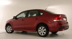 7 249 р. Задний бампер Sport Volkswagen Polo 5 седан дорестайлинг (2009-2015) (Неокрашенный)  с доставкой в г. Воронеж. Увеличить фотографию 3