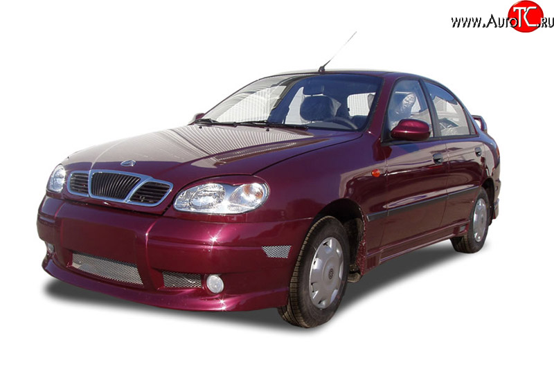 399 р. Реснички Sprint  Chevrolet Lanos ( T100,  T150,  седан) (1997-2017), Daewoo Sense  Т100 (1997-2008), ЗАЗ Chance ( седан,  хэтчбэк) (2009-2017), ЗАЗ Sens ( седан,  хэтчбэк) (2007-2017) (Неокрашенные)  с доставкой в г. Воронеж