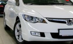 1 149 р. Реснички Mugen  Honda Civic  FD (2005-2011) седан дорестайлинг, седан рестайлинг (Неокрашенные)  с доставкой в г. Воронеж. Увеличить фотографию 3