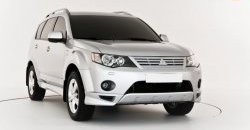 679 р. Радиаторная решётка Sport Mitsubishi Outlander XL (CW)  дорестайлинг (2005-2009) (Неокрашенная)  с доставкой в г. Воронеж. Увеличить фотографию 3