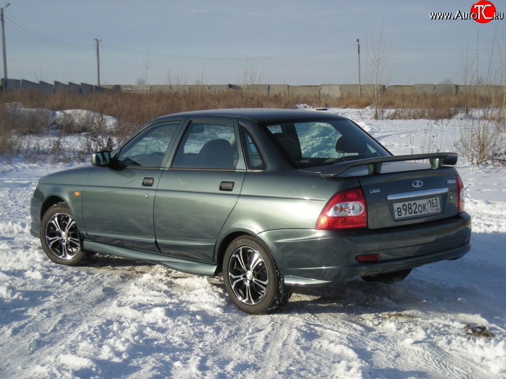 859 р. Спойлер Матэ Лада Приора 2170 седан дорестайлинг (2007-2014) (Неокрашенный)  с доставкой в г. Воронеж