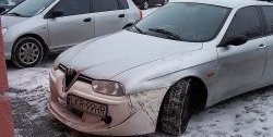 13 499 р. Передний бампер CT v2 Alfa Romeo 156 932 дорестайлинг, седан (1996-2002) (Неокрашенный)  с доставкой в г. Воронеж. Увеличить фотографию 3
