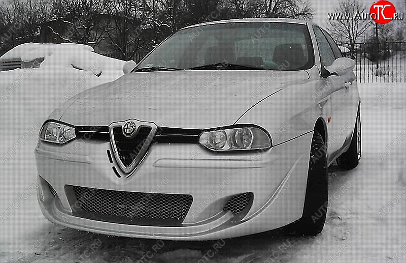 13 499 р. Передний бампер CT v2 Alfa Romeo 156 932 дорестайлинг, седан (1996-2002) (Неокрашенный)  с доставкой в г. Воронеж