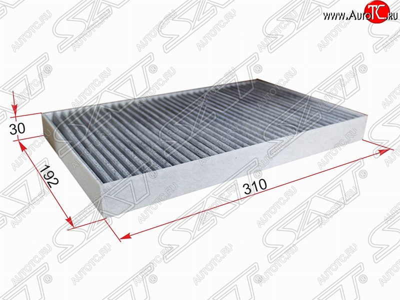 261 р. Фильтр салонный SAT (угольный, 310x192x30 mm)  Audi 100  С4 - A6 ( С4,  C4,  C5)  с доставкой в г. Воронеж