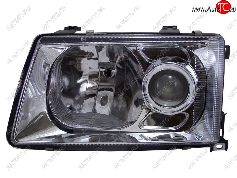 7 849 р. Левая передняя фара SAT (хрусталь/линза)  Audi 100  C3 (1982-1987) седан дорестайлинг  с доставкой в г. Воронеж