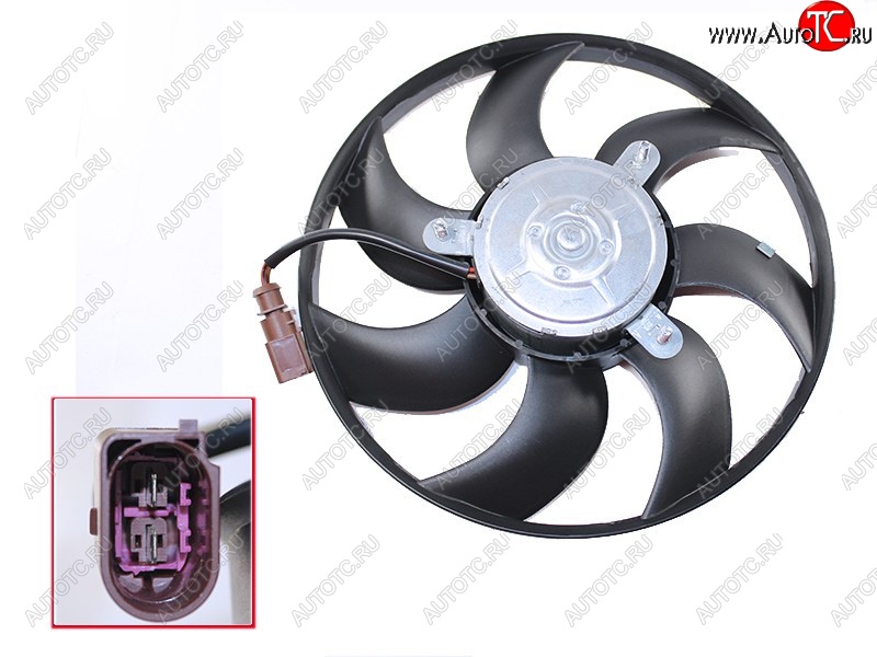 3 999 р. Диффузор радиатора SAT Volkswagen Beetle A5 (5С1) хэтчбэк 3 дв. дорестайлинг (2011-2016)  с доставкой в г. Воронеж