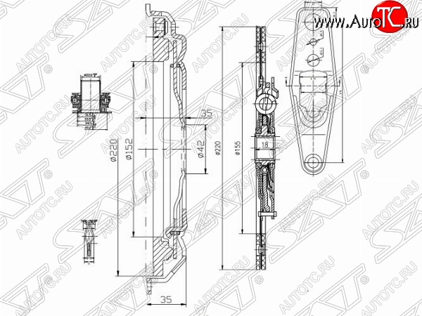 10 299 р. Комплект сцепления SAT  Audi A3 ( 8VS седан,  8VA хэтчбэк 5 дв.,  8V1) (2012-2016), Skoda Fabia  Mk3 (2014-2018), Skoda Octavia  A7 (2012-2017), Skoda Rapid ( NH3,  NH1) (2012-2017), Volkswagen Golf  7 (2012-2017), Volkswagen Jetta  A6 (2011-2015), Volkswagen Polo  5 (2015-2020)  с доставкой в г. Воронеж