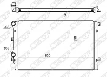 Радиатор двигателя SAT (трубчатый) Volkswagen Golf 6 хэтчбэк 5 дв. (2008-2014)