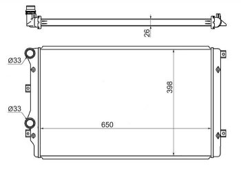 6 749 р. Радиатор двигателя SAT (пластинчатый, Китай)  Audi A3 (8PA хэтчбэк 5 дв.,  8P1 хэтчбэк 3 дв.), TT (8J), Seat Altea (5P), Leon (1P хэтчбэк 5 дв.), Toledo (универсал,  5P), Skoda Octavia (A5), Superb (B6 (3T),  B6 (3T5),  (B6) 3T), Yeti, Volkswagen Beetle (A5 (5С1) хэтчбэк 3 дв.), Caddy (2K), Eos, Golf (5), Jetta (A5,  A6), Passat (B6), Passat CC (рестайлинг), Scirocco (рестайлинг), Tiguan (NF), Touareg (GP), Touran (1T)  с доставкой в г. Воронеж. Увеличить фотографию 1