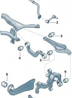 1 079 р. Полиуретановый сайлентблок поперечного рычага задней подвески Точка Опоры  Audi A3 ( 8PA хэтчбэк 5 дв.,  8P1 хэтчбэк 3 дв.) (2003-2013), Seat Altea  5P (2004-2013), Seat Leon  1P хэтчбэк 5 дв. (2005-2009), Seat Toledo  универсал (2004-2009), Skoda Octavia  A5 (2004-2008), Skoda Superb ( B6 (3T),  B6 (3T5),  (B6) 3T) (2008-2015), Skoda Yeti (2009-2013), Volkswagen Golf  5 (2003-2009), Volkswagen Golf Plus  5 (2004-2009), Volkswagen Jetta  A6 (2011-2015), Volkswagen Passat  B6 (2005-2011), Volkswagen Tiguan  NF (2006-2011), Volkswagen Touran  1T (2003-2006)  с доставкой в г. Воронеж. Увеличить фотографию 2