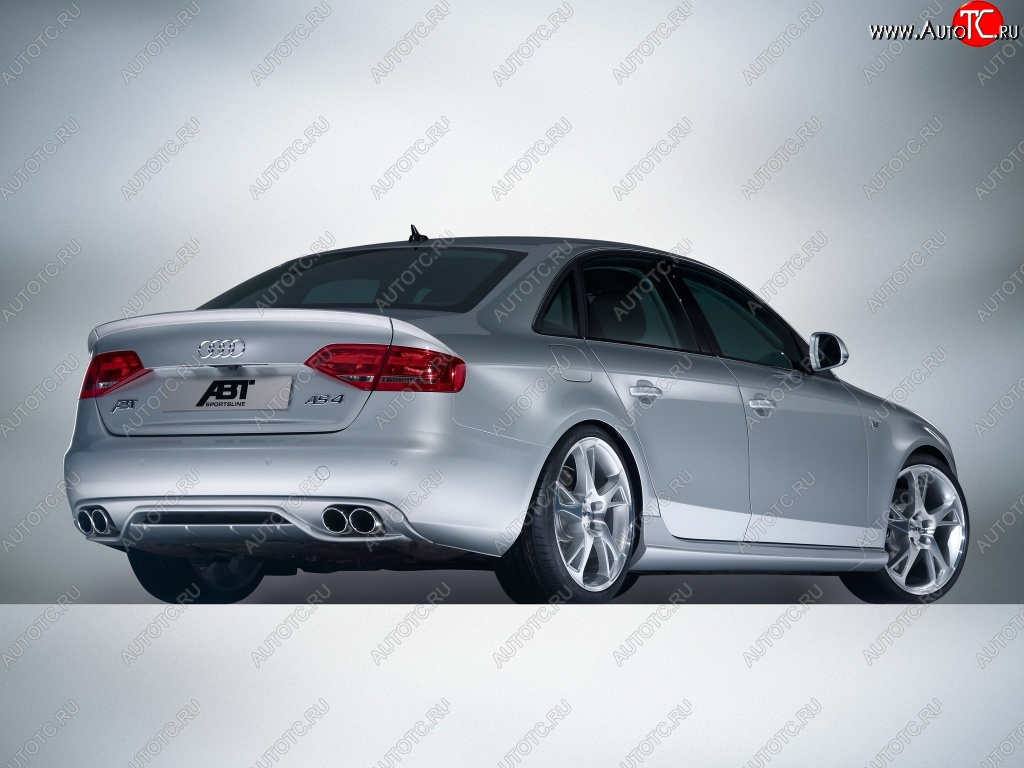 19 899 р. Накладка на задний бампер ABT Audi A4 B8 дорестайлинг, седан (2007-2011)  с доставкой в г. Воронеж