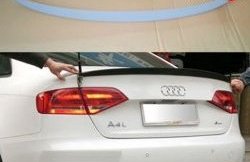 3 399 р. Лип спойлер АВТОКРАТ  Audi A4  B8 (2007-2011) дорестайлинг, седан (Неокрашенный)  с доставкой в г. Воронеж. Увеличить фотографию 1