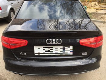 2 769 р. Лип спойлер АВТОКРАТ  Audi A4  B8 (2011-2015) рестайлинг, седан (Неокрашенный)  с доставкой в г. Воронеж. Увеличить фотографию 3
