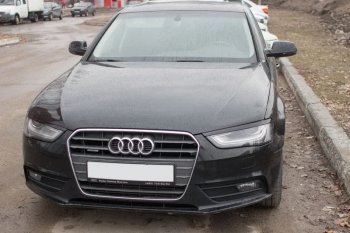 1 169 р. Реснички на фары KURAJ  Audi A4  B8 (2007-2011) дорестайлинг, седан (Неокрашенные)  с доставкой в г. Воронеж. Увеличить фотографию 3