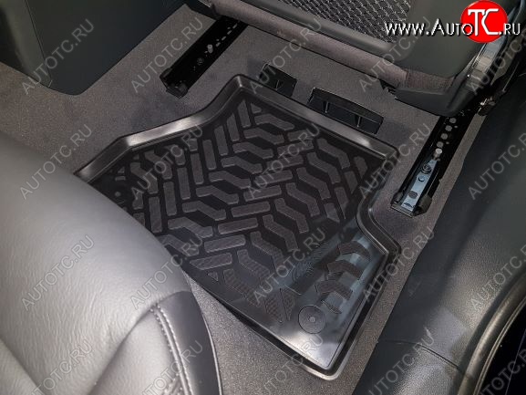 2 199 р. Комплект ковриков в салон Aileron 3D (с подпятником)  Audi A4  B9 (2016-2020) дорестайлинг,седан  с доставкой в г. Воронеж