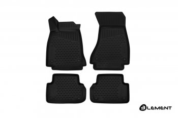 Коврики 3D в салон (полиуретан) (4D/5D) Element Audi A4  B9 (2016-2020) дорестайлинг,седан