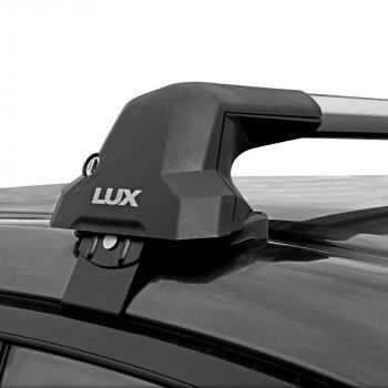 16 889 р. Багажник в сборе в обхват дверного проема LUX CITY  Audi A4  B9 (2016-2020) дорестайлинг,седан (черные дуги, длина 105 см)  с доставкой в г. Воронеж. Увеличить фотографию 3