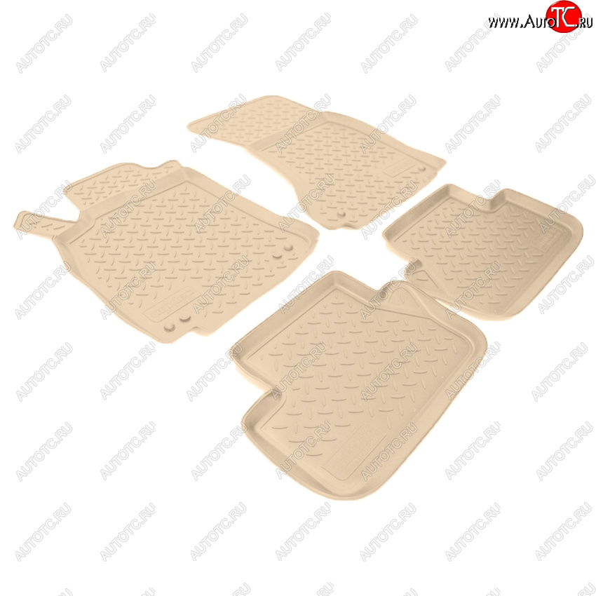 3 699 р. Коврики салона Norplast Unidec  Audi A4  B8 (2007-2015) дорестайлинг, седан, дорестайлинг, универсал, рестайлинг, седан (Цвет: бежевый)  с доставкой в г. Воронеж