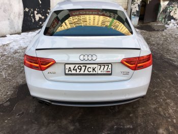 3 299 р. Лип спойлер АВТОКРАТ  Audi A5  8T (2007-2011) дорестайлинг, лифтбэк (Неокрашенный)  с доставкой в г. Воронеж. Увеличить фотографию 2