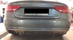 13 999 р. Накладка на задний бампер CT Audi A5 8T дорестайлинг, лифтбэк (2007-2011) (Неокрашенная)  с доставкой в г. Воронеж. Увеличить фотографию 2