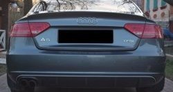 13 999 р. Накладка на задний бампер CT Audi A5 8T дорестайлинг, лифтбэк (2007-2011) (Неокрашенная)  с доставкой в г. Воронеж. Увеличить фотографию 5