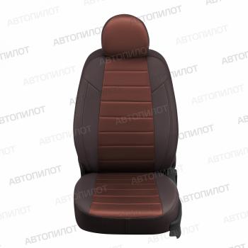 13 849 р. Чехлы сидений (экокожа/алькантара, 40/60) Автопилот  Audi A6  C6 (2004-2010) дорестайлинг, седан, дорестайлинг, универсал, рестайлинг, седан, рестайлинг, универсал (шоколад)  с доставкой в г. Воронеж. Увеличить фотографию 4