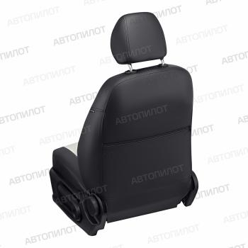 13 849 р. Чехлы сидений (экокожа, 40/60) Автопилот  Audi A6  C6 (2004-2010) дорестайлинг, седан, дорестайлинг, универсал, рестайлинг, седан, рестайлинг, универсал (черный/белый)  с доставкой в г. Воронеж. Увеличить фотографию 2