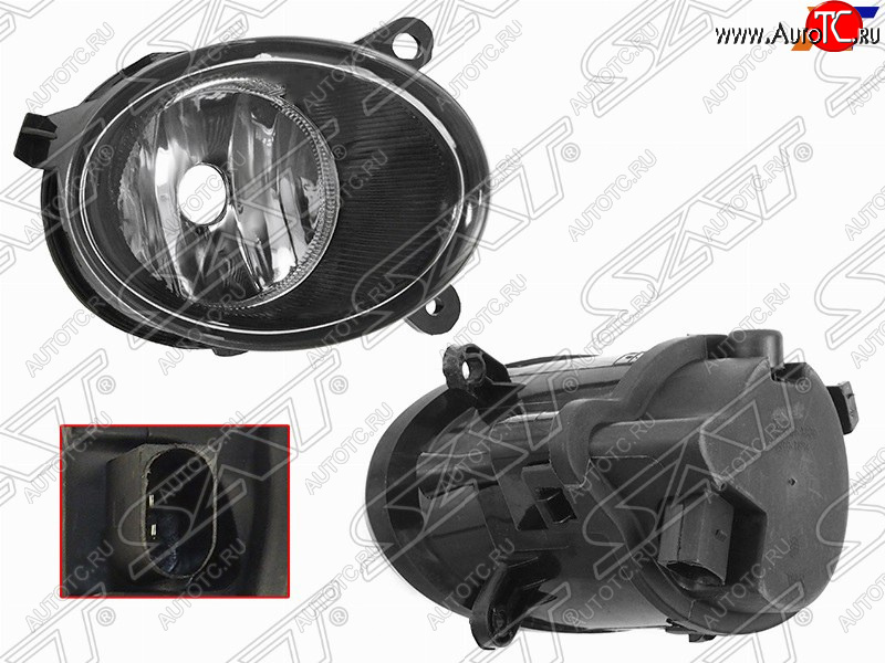 1 199 р. Правая противотуманная фара SAT Audi A6 C6 дорестайлинг, седан (2004-2008)  с доставкой в г. Воронеж