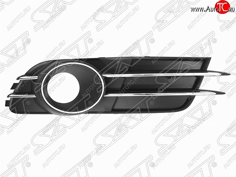 1 799 р. Правая рамка противотуманной фары SAT Audi A6 C7 дорестайлинг, седан (2010-2014) (Неокрашенная)  с доставкой в г. Воронеж