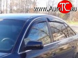 999 р. Комплект дефлекторов окон (ветровиков) 4 шт. Allroad Russtal Audi A6 C5 дорестайлинг, седан (1997-2001)  с доставкой в г. Воронеж