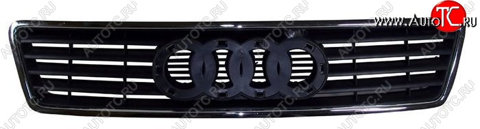5 849 р. Решетка радиатора SAT (с хромом) Audi A6 C5 дорестайлинг, седан (1997-2001) (Неокрашенная)  с доставкой в г. Воронеж