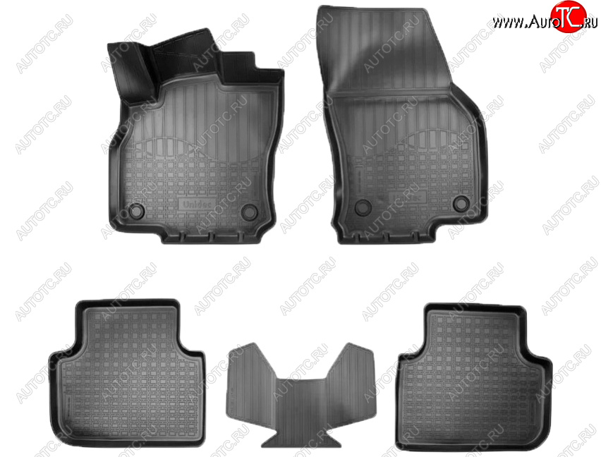 2 699 р. Коврики салона Norplast Audi Q3 F3 (2018-2022) (Цвет: черный)  с доставкой в г. Воронеж