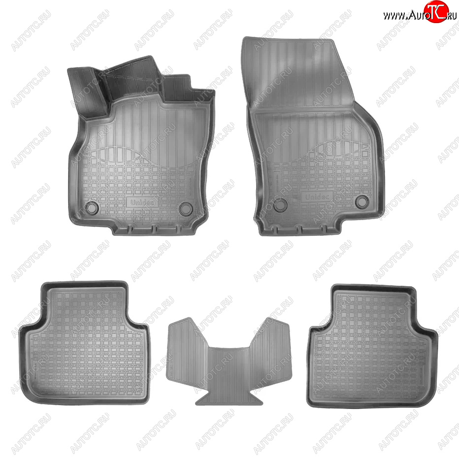 3 899 р. Коврики салона Norplast Unidec  Audi Q3  F3 (2018-2022) (Серый)  с доставкой в г. Воронеж