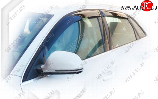 1 999 р. Дефлектора окон CA-Plastiс Audi Q3 F3 (2018-2022) (Classic полупрозрачный)  с доставкой в г. Воронеж