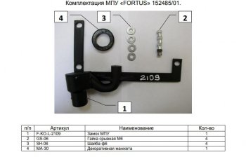 10 599 р. Замок КПП FORTUS. (типтроник)  Audi Q3  8U (2011-2015) дорестайлинг  с доставкой в г. Воронеж. Увеличить фотографию 1