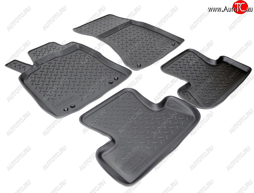 2 999 р. Комплект ковриков в салон Norplast Unidec Audi Q5 8R дорестайлинг (2008-2012) (Цвет: черный)  с доставкой в г. Воронеж