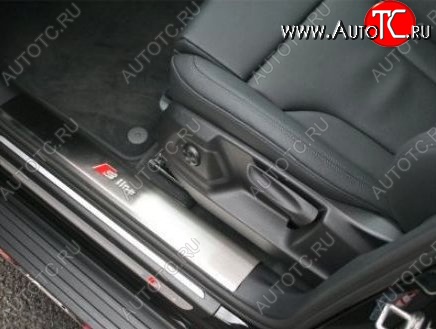 8 599 р. Накладки на порожки автомобиля S-line Audi Q5 8R рестайлинг (2012-2017)  с доставкой в г. Воронеж