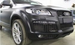 1 479 р. Реснички на фары CT Audi Q7 4L рестайлинг (2009-2015) (Неокрашенные)  с доставкой в г. Воронеж. Увеличить фотографию 3