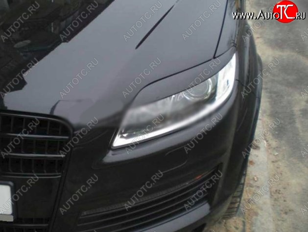 1 479 р. Реснички на фары CT Audi Q7 4L рестайлинг (2009-2015) (Неокрашенные)  с доставкой в г. Воронеж