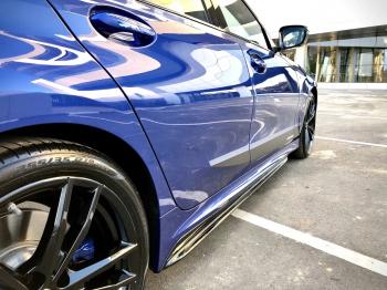 11 499 р. Пластиковые накладки M порогов BMW 3 серия G20 седан (2018-2022) (цвет: черный глянец)  с доставкой в г. Воронеж. Увеличить фотографию 10