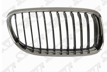 Правая решетка радиатора SAT (черная/хром) BMW 3 серия  E90 (2008-2012) седан рестайлинг