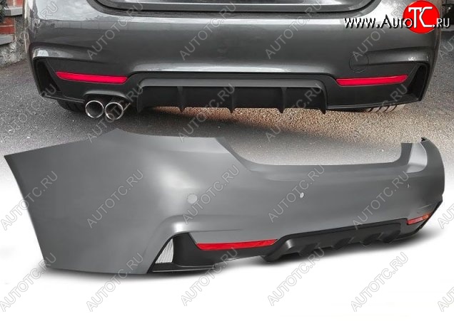 49 399 р. Задний бампер M-performance BMW 4 серия F32 купе дорестайлинг (2013-2017) (Неокрашенный)  с доставкой в г. Воронеж