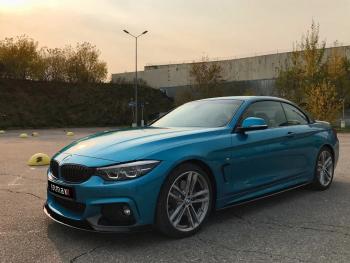 9 999 р. Пластиковые накладки под пороги М-Perfomance BMW 4 серия F32 купе рестайлинг (2017-2020) (цвет: черный матовый)  с доставкой в г. Воронеж. Увеличить фотографию 5