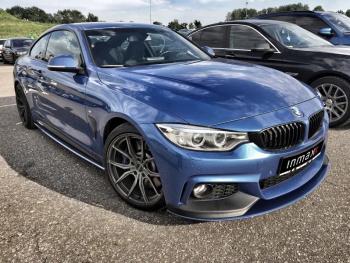 9 999 р. Пластиковые накладки под пороги М-Perfomance BMW 4 серия F32 купе рестайлинг (2017-2020) (цвет: черный матовый)  с доставкой в г. Воронеж. Увеличить фотографию 6