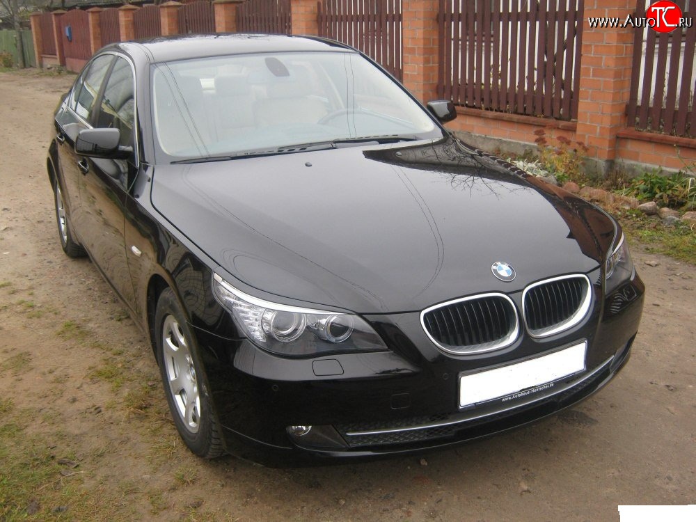 739 р. Реснички Style на фары BMW 5 серия E60 седан дорестайлинг (2003-2007)  с доставкой в г. Воронеж