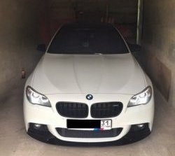 10 849 р. Накладка на передний бампер M-Performance BMW 5 серия F11 дорестайлинг, универсал (2009-2013) (Неокрашенная)  с доставкой в г. Воронеж. Увеличить фотографию 2