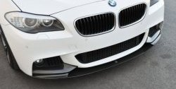 10 849 р. Накладка на передний бампер M-Performance BMW 5 серия F10 рестайлинг, седан (2013-2017) (Неокрашенная)  с доставкой в г. Воронеж. Увеличить фотографию 1